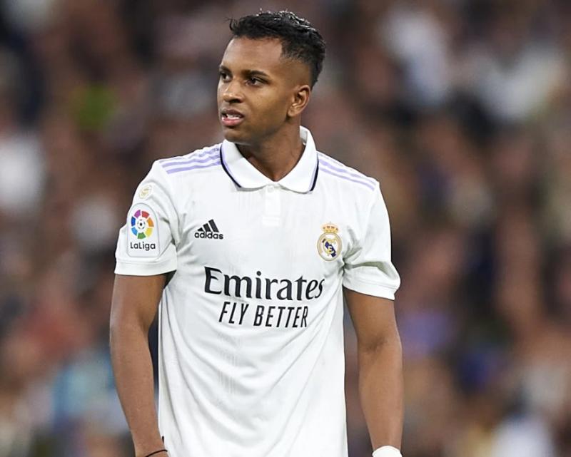 Rodrygo is a professional football player from Brazil. He's a forward for both Real Madrid of La Liga and the Brazilian national team.